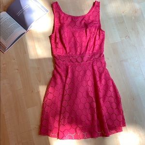 Hot Pink Crochet Juniors Dress, Size 3!